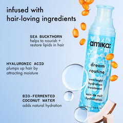 amika hyaluronic acid ingredient visual emphasizing moisture boost