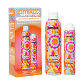Amika duo front packaging showing full and travel cans and gifting appeal