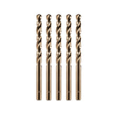 amoolo front packaging showing five 15/64" cobalt drill bits and benefits