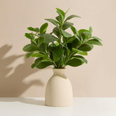 Amore Florals front view of 16-inch eucalyptus in vase for instant decor
