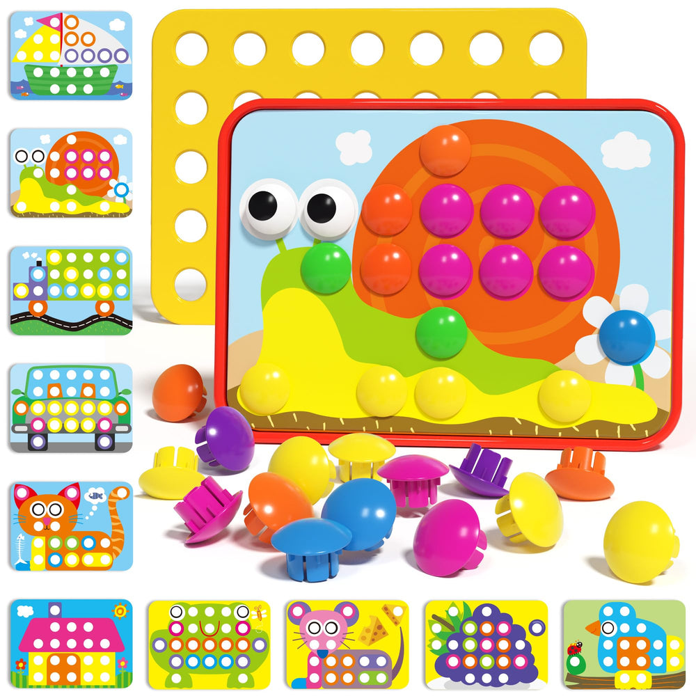 AMOSTING front packaging showing pegboard set and components, clear organization benefit
