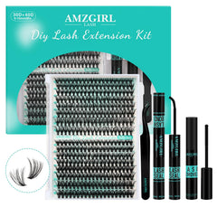 AMZGIRL LASH front packaging showing kit components and benefits