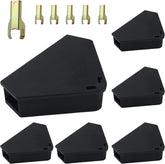 Anblak front view of six-pack stations showing discreet protection