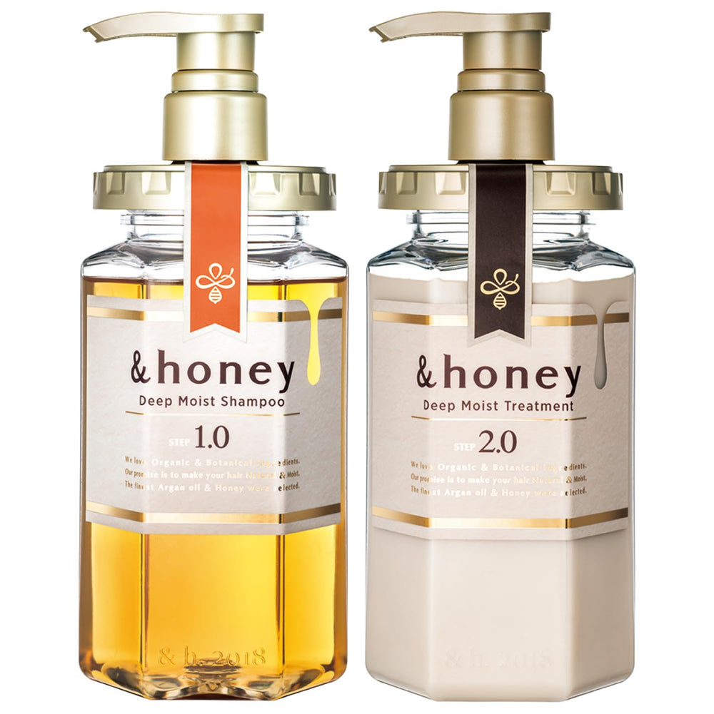 &honey front packaging set showing bottles and tubs for easy selection