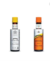 Angostura aromatic and orange bitters front pack showing both bottles and benefits