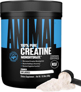 Animal creatine front tub showing branding and size for clear choice benefit