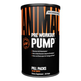 Animal pump front packaging showing two-pill pack and clear benefit for convenience