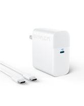 Anker front view of 100W charger showing compact design and fast charging