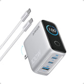 Anker front view showing ports and compact design with reliable power