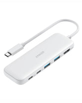 Anker 332 front view showing all ports and compact design for versatile connections