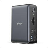 Anker dock front ports showing HDMI and USB ports for versatile connections