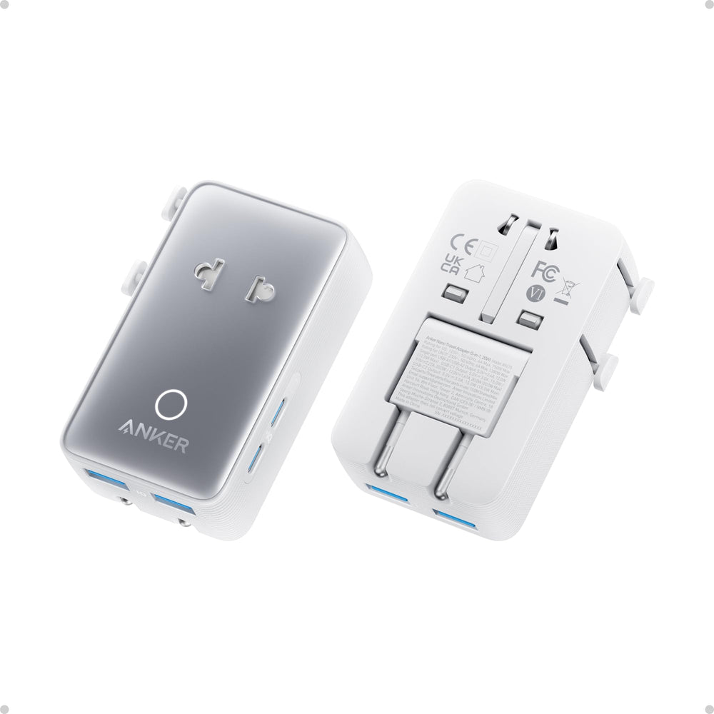 Anker Nano front view showing ports and compact benefit