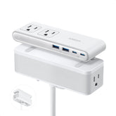 Anker front view showing outlets and USB ports for organized charging