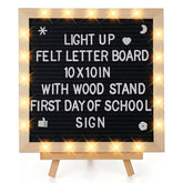 ANPHSIN front view lit board showing warm LEDs and clear lettering for better photos