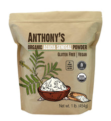 Anthony's front packaging showing organic acacia and clean label benefits