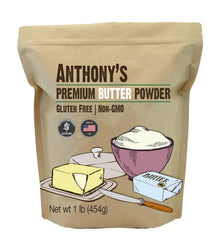 Anthony's front package view showing 1 lb bag and product branding with clear benefit