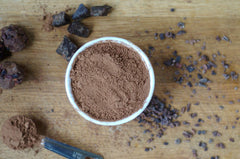 Anthony's cocoa used in brownies on plate, demonstrates rich chocolate results