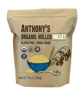 Anthony's front packaging 3 lb bag showing product name and organic label for pantry convenience
