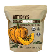 Anthony's front packaging showing 2 lb bag and organic label benefit of clear information