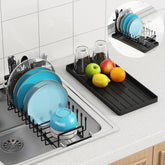 ANTOPY front view of rack over sink showing compact space-saving design