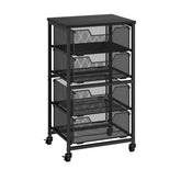 Aokitsink front view with wooden top showing sturdy storage benefit
