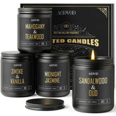 AOOVOO black jar front view showing elegant packaging and instant decor upgrade