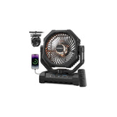Aopircs front view with LED on showing clear airflow and portable cooling benefit