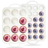 AOTASO front view of 12 and 24 cup set showing stable baking options