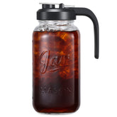 AOZITA front view of glass pitcher showing airtight storage benefit
