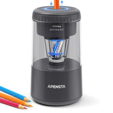 Apensta front view showing compact design and easy-access front opening for quick sharpening