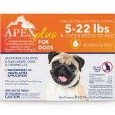 APEX ANIMAL HEALTH front packaging showing small-dog six-month supply protection