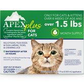 APEX ANIMAL HEALTH front packaging showing six-dose convenience and protection