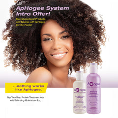 Aphogee both products side-by-side for size and routine comparison