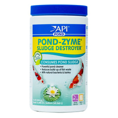 API Pond-Zyme front package showing product and benefit of reduced pond muck