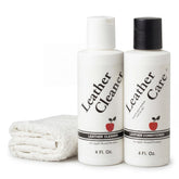 Apple Brand kit front packaging showing both cleaner and conditioner for safe leather care
