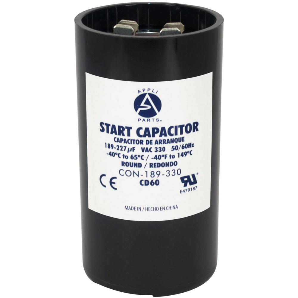 AP APPLI PARTS front label showing capacitance and rating for easy identification