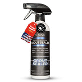 AQUA-X front packaging bottle showing clear grout sealer and benefits