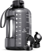 AQUAFIT front view of 1 gallon bottle showing capacity and clarity for easy tracking