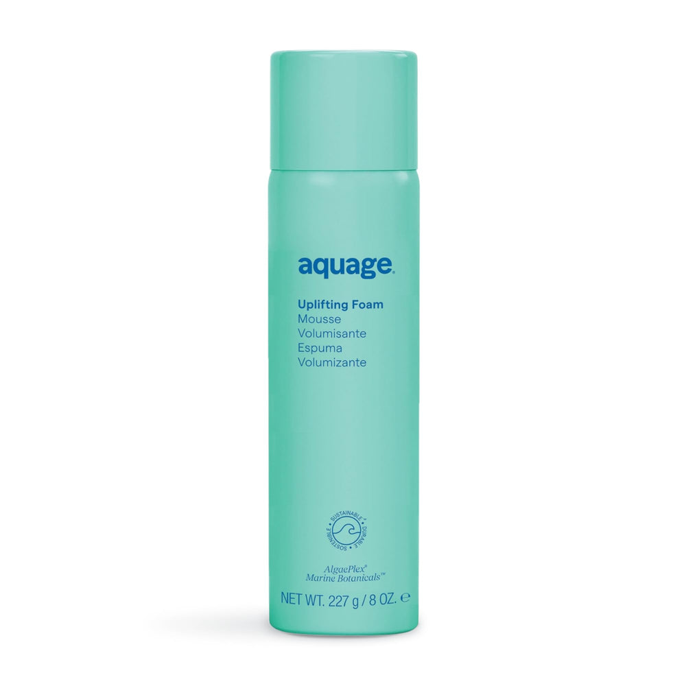 Aquage front packaging showing product and benefit of lightweight volume