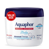 Aquaphor baby 14 oz jar front view showing brand and size benefits