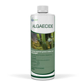 Aquascape algaecide front label showing product name and size, clear identification benefit