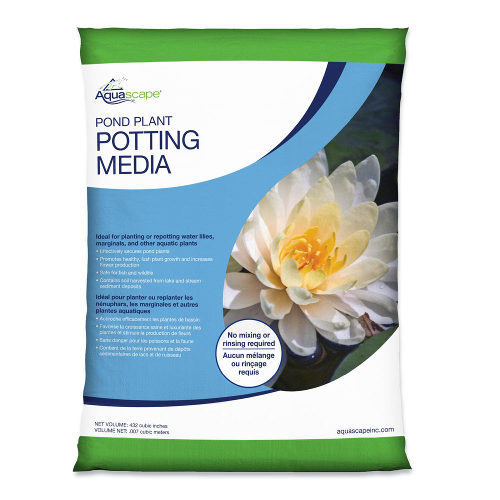 Aquascape front of bag showing product label and quantity for easy identification and purchase