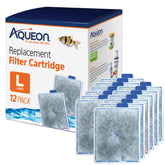 Aqueon front view of large cartridge pack showing product benefits