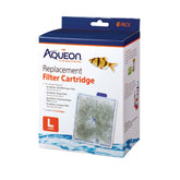 Aqueon large pack front packaging showing six cartridges and product labeling for easy storage