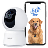 ARENTI P2Q front view showing camera design and indicator light for stylish monitoring