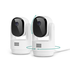 Arlo Essential front view showing camera design and clear 2K lens for better monitoring