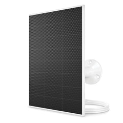 Arlo solar panel front view showing sleek white housing and durable finish benefits longevity