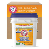 Arm & Hammer 18 lb pail front view showing bulk packaging and capacity benefit