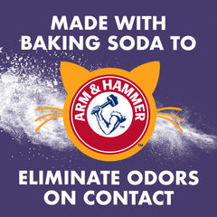ARM & HAMMER applied in litter box demonstrating odor control and freshness