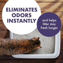 ARM & HAMMER pouring deodorizer into hand to show easy application benefit